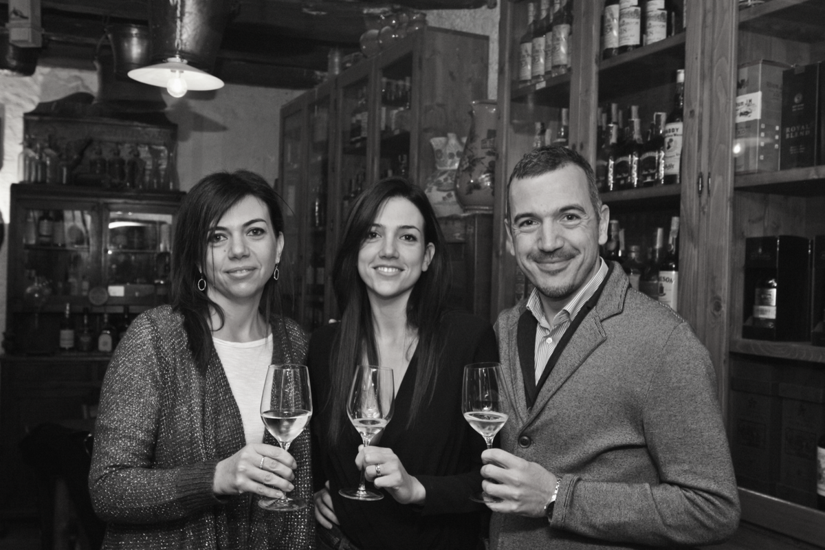 Silvia, Alberto e Veronica, cantina Le Colture
